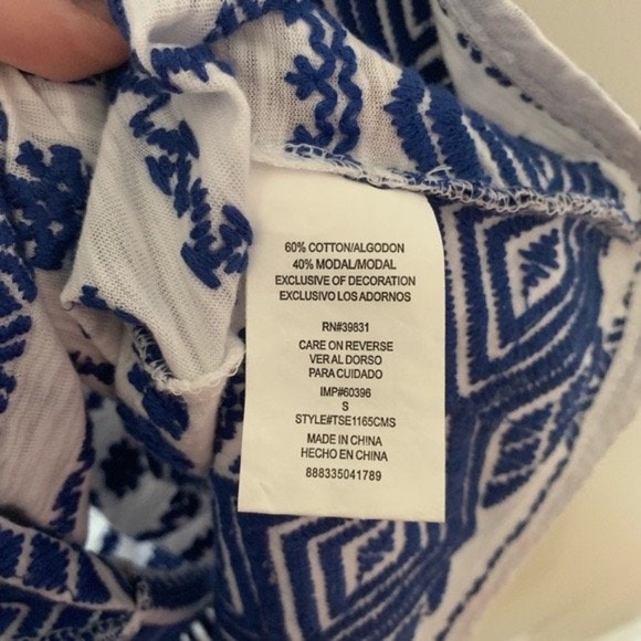 Sam Edelman White & Blue Tank Top - Picture 3 of 7